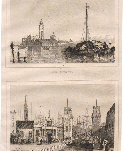 Venezia, Arsenale, Murano, 1834