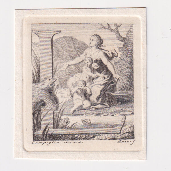 Lettera L, Antonio Pazzi e Domenico Campiglia, XVIII sec.