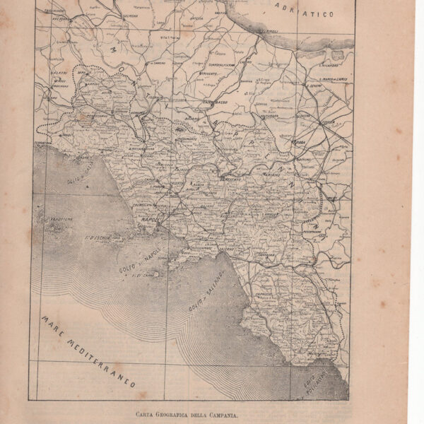 Carta Geografica della Campania, 1890
