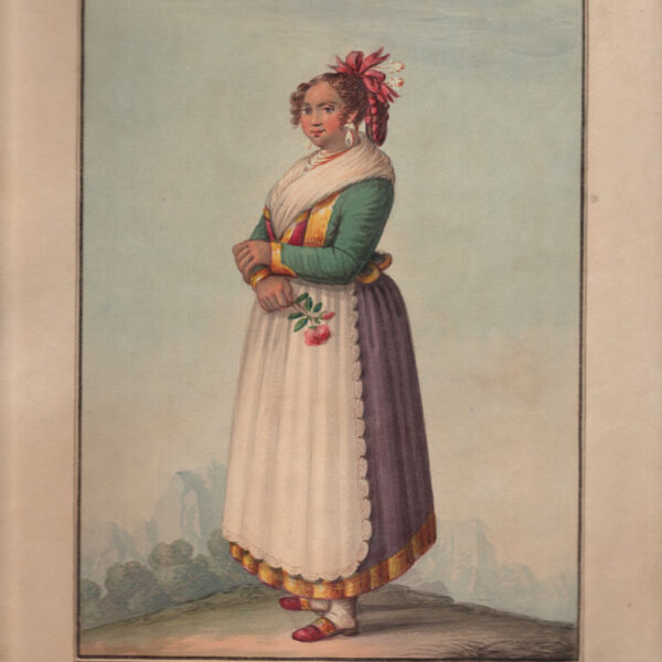 Donna di Sorrento, acquarello, 1845