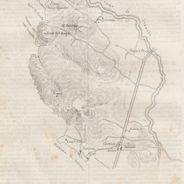 Pianta del Promontorio di Gianola, 1846