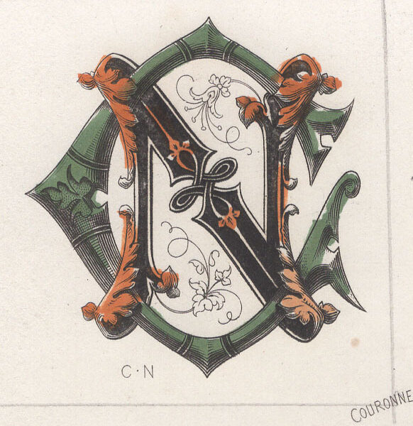 Cifre CN intrecciate, 1881