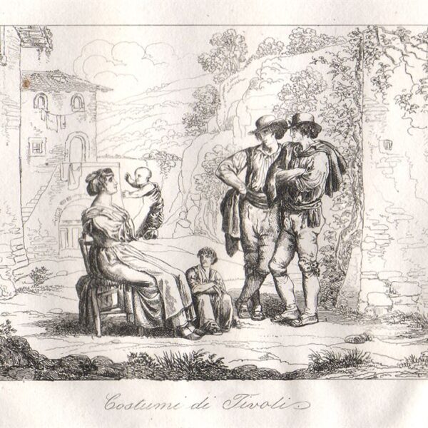 Costumi di Tivoli, Bartolomeo Pinelli, 1840