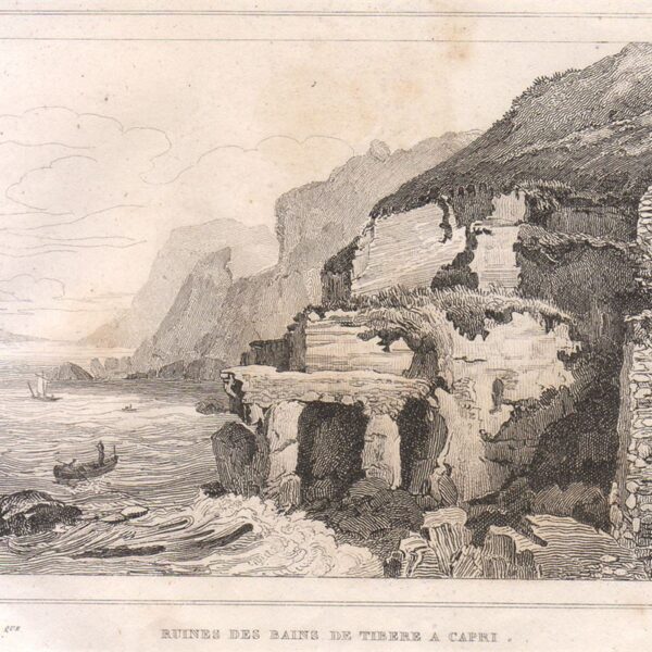 Capri, Bagni di Tiberio, 1834