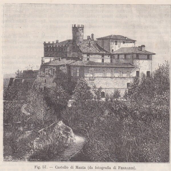 Castello di Manta, Cuneo, 1890
