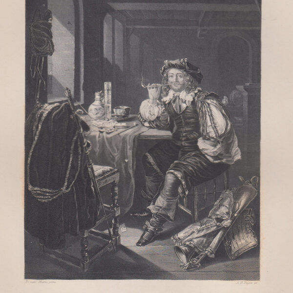 Il Trombettiere, F.van Mieris, 1840-50