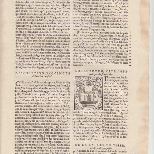1575 Cosmografia Universale, Stemma di Rothenburg