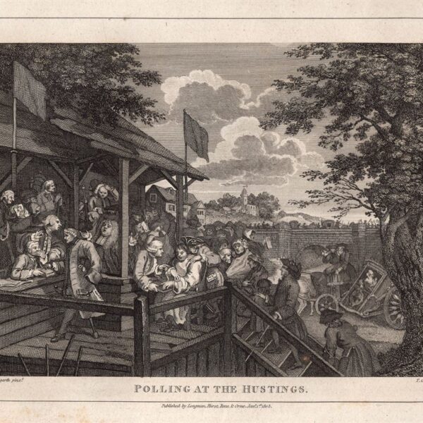 Hogarth William (1697-1764), Polling at the Husting, 1813