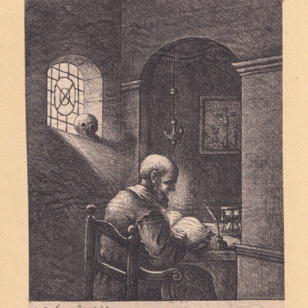 David Deuchar, Monaco che legge la Bibbia, 1786