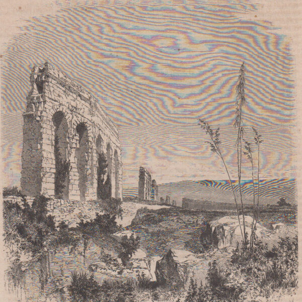 L'Acqueduc de l'anio novus.  Aniene .