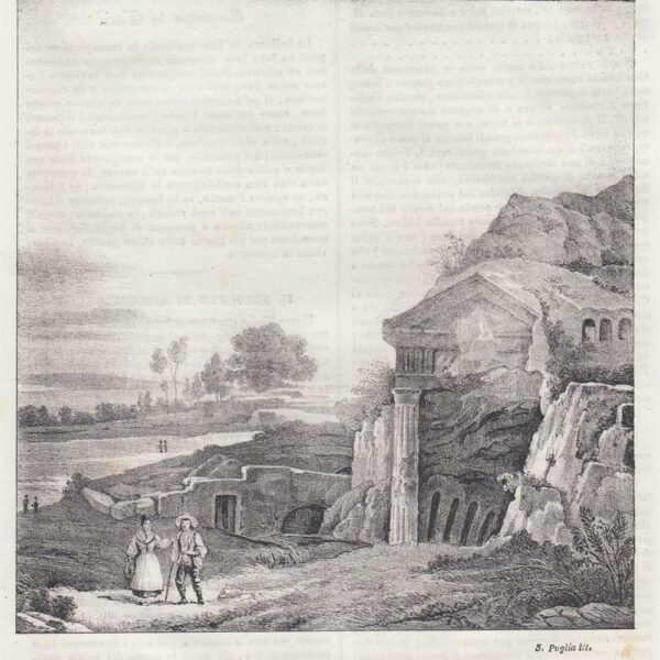 Siracusa, Sepolcro di Archimede, 1840