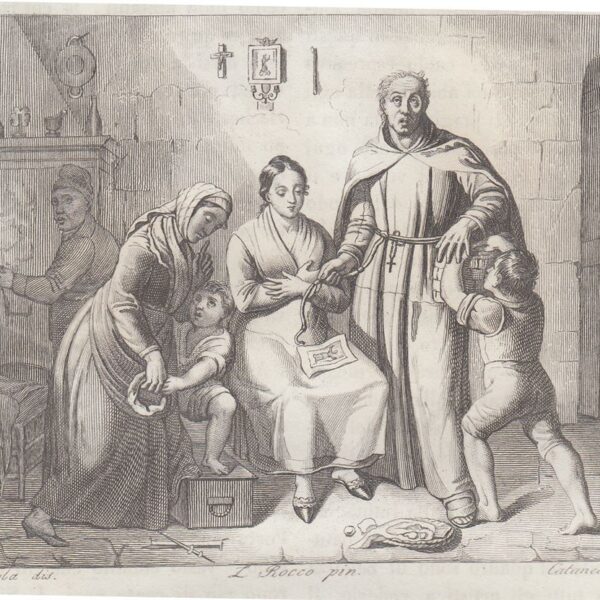 La Benedizione . Incisione su rame 1838