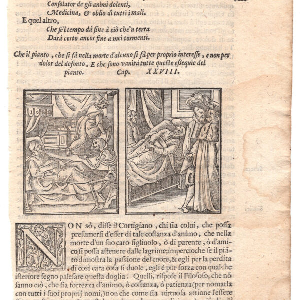 Fabio Glissenti, Il Malato e la Morte, 1596