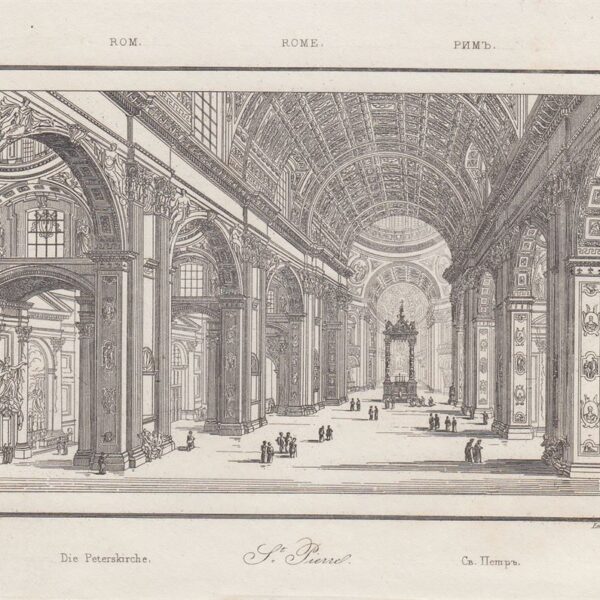 Roma, S.Pietro, Interno, 1835