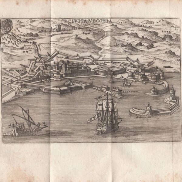Mappa di Civitavecchia, Scoto, 1761