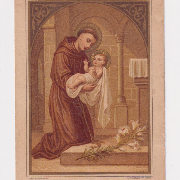 S.Antonio da Padova, Santino del XX sec.