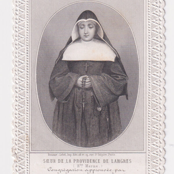 Suora della Provvidenza di Langres, canivet