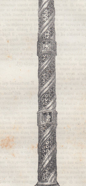 Sessa, Colonna per il Duomo di Sessa, 1845