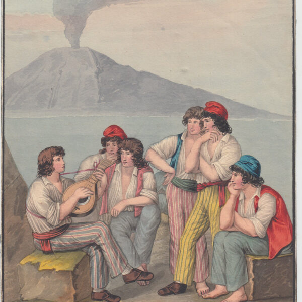 Bartolomeo Pinelli, Marinai sul molo di Napoli, 1809