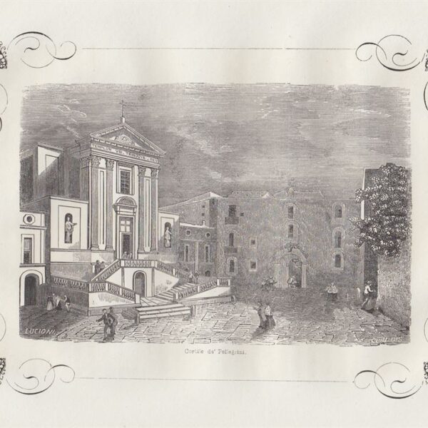 Napoli, Cortile de' Pellegrini, 1855