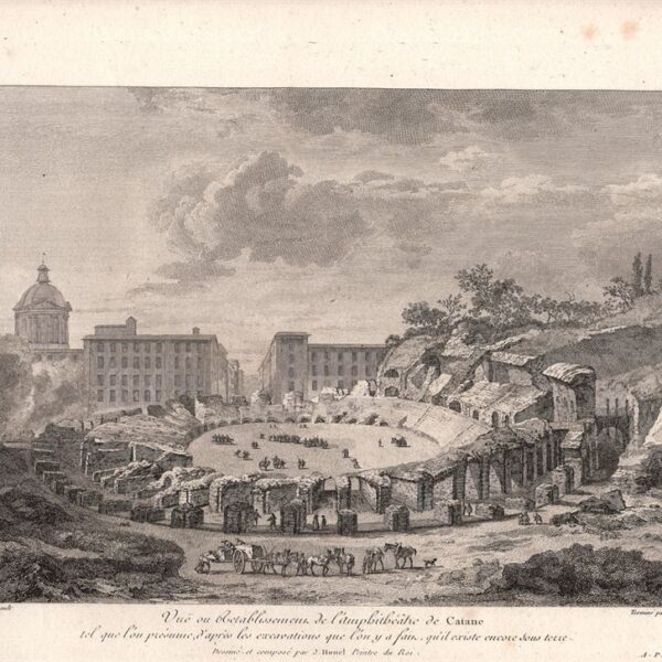 Catania, Anfiteatro, Saint-Non, 1781-86
