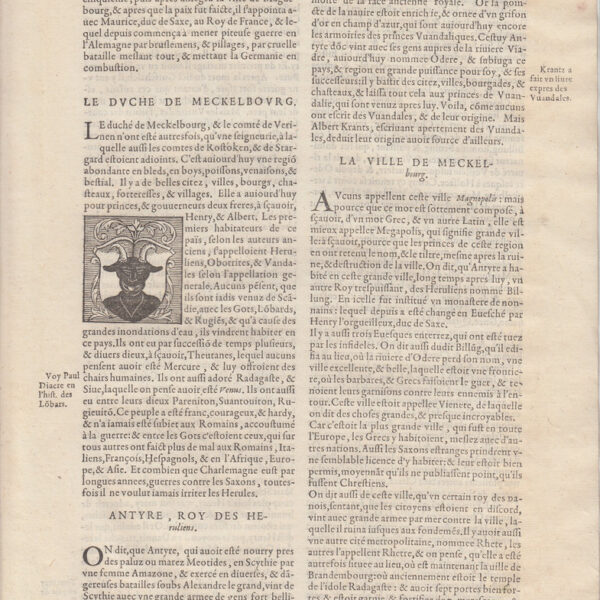 1575 Cosmografia Universale, Stemma Duca Meckelburg