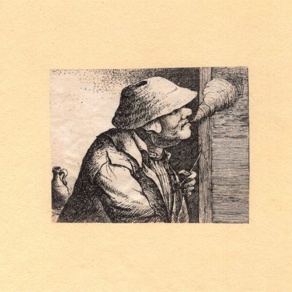 David Deuchar (1743-1808), da A.Ostade L'uomo che fuma la pipa