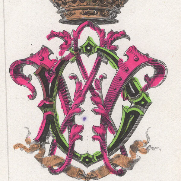 Cifre DW intrecciate, 1881