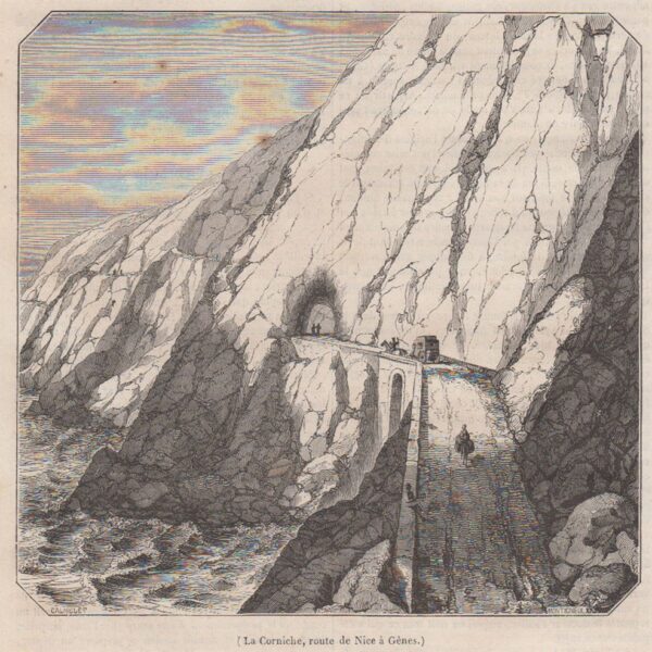 La corniche,strada che conduce da Genova a Nizza.