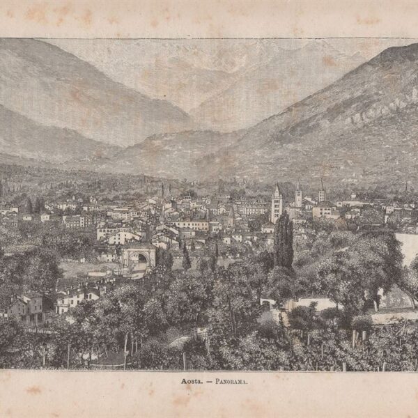 Aosta, Panorama, 1890