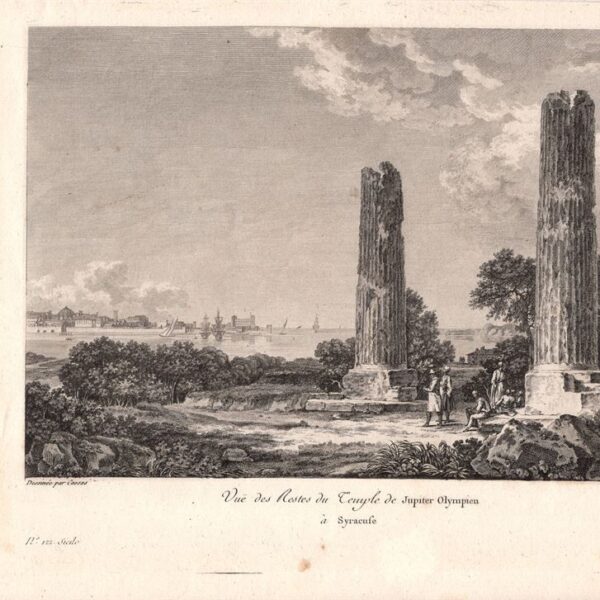 Siracusa, Resti del Tempio di Giove, Saint-Non, 1786