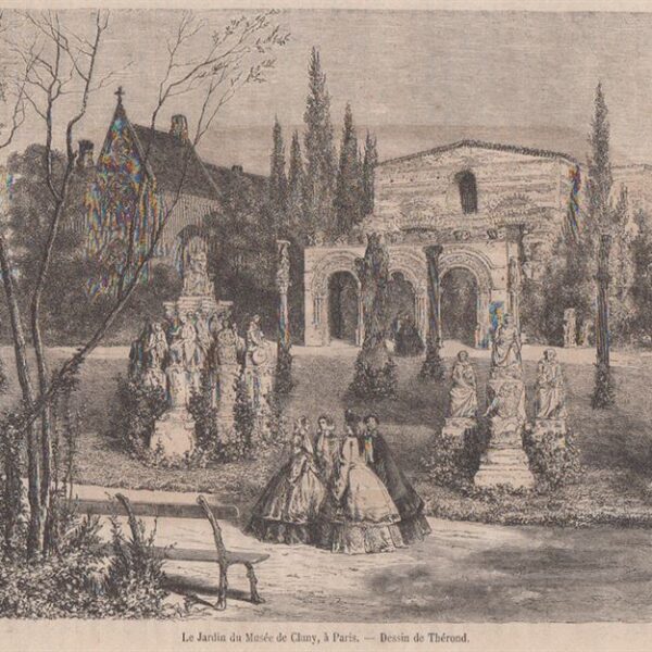 Il giardino.Museo di Cluny-Francia Parigi . 1862