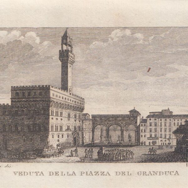 Veduta della Piazza del Granduca, Firenze, 1826