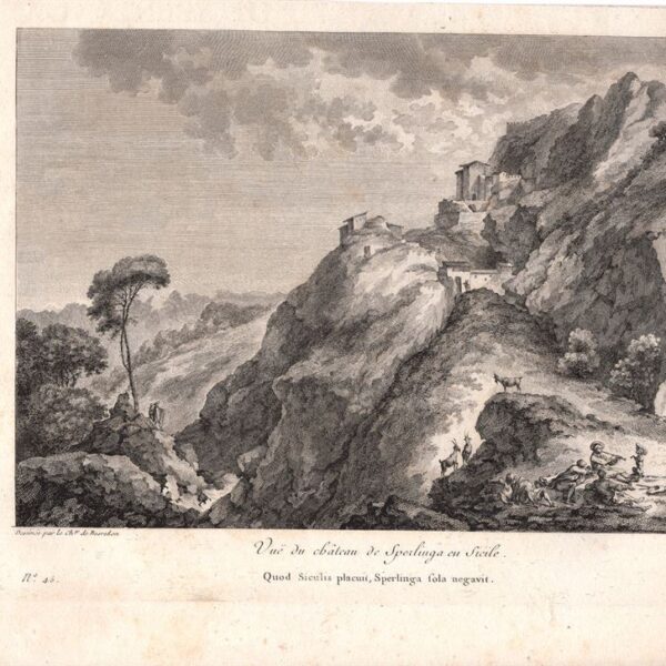 Enna, Castello di Sperlinga, Saint-Non, 1781-86