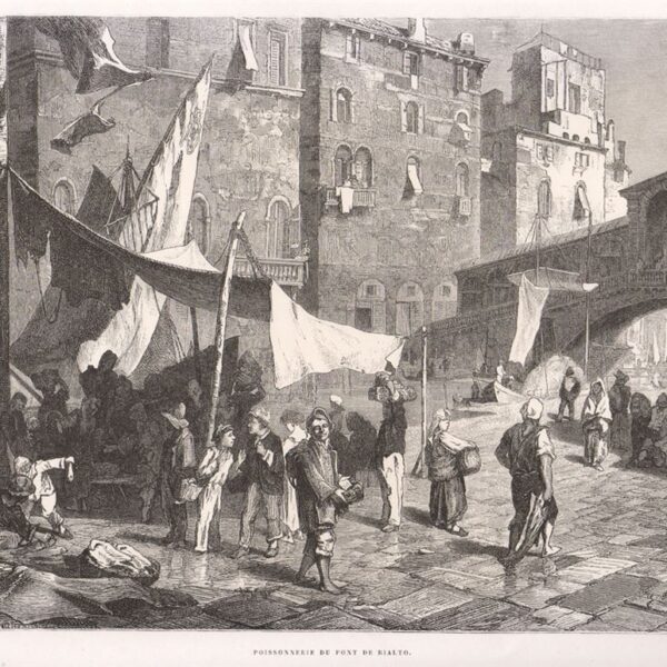 Venezia, Mercato del Pesce, 1877
