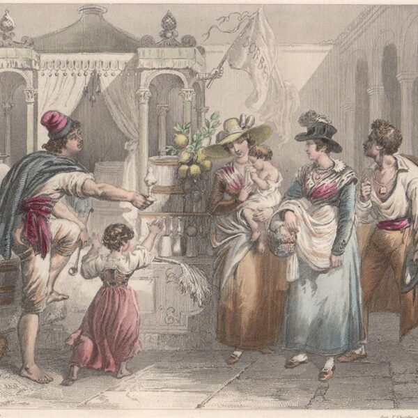 Mercante di Sorbetti a Firenze, 1840