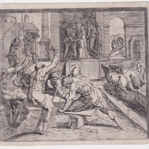 Orazio Borgianni, Costruzione del tempio 1615