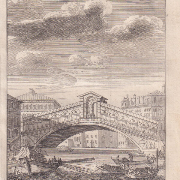 Venezia, Ponte di Rialto, 1724