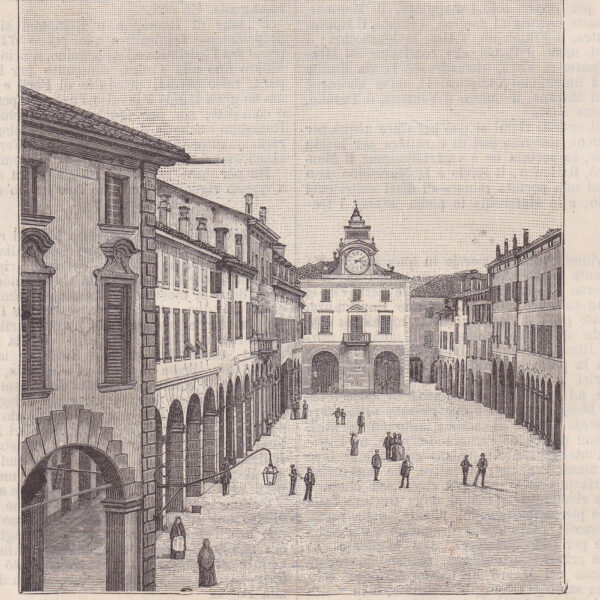 Correggio, Piazza Principale, 1890