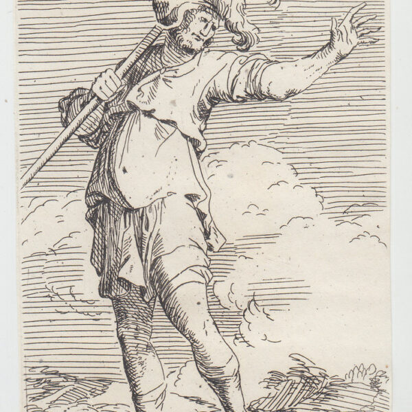 Salvator Rosa, Soldato con lancia che indica