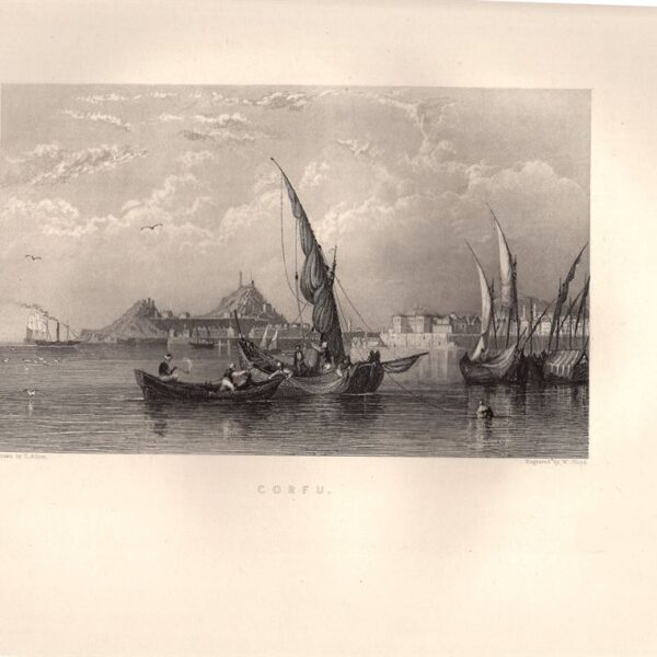 Corfù, Panorama, 1850
