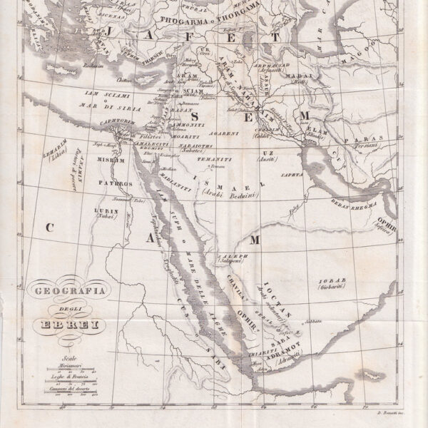 Mappa dell'Egitto, 1846
