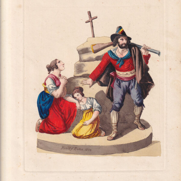 Bartolomeo Pinelli, Brigante che abbandona la famiglia, 1834