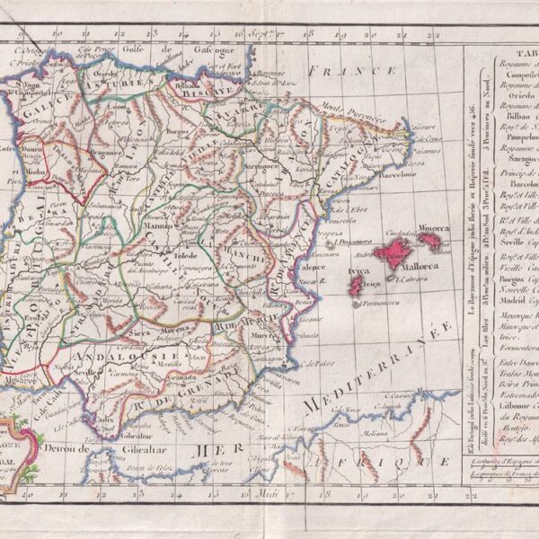 Spagna, C.F. Delamarche, 1816