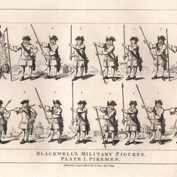 Hogarth William (1697-1764), Blackwell's Military Figures, 2 plates, 1809