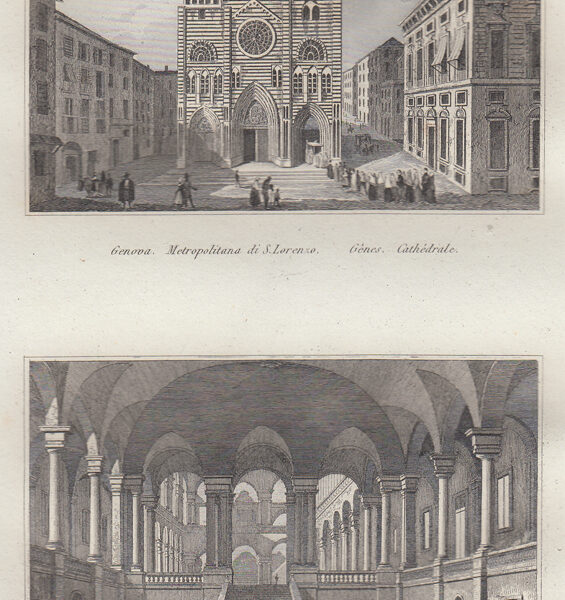 Genova, Metropolitana di S.Lorenzo e Vestibolo dell'Università, 1834-1837