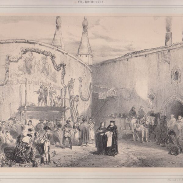 Preparazione della festa, Ch. Rochussen, 1845