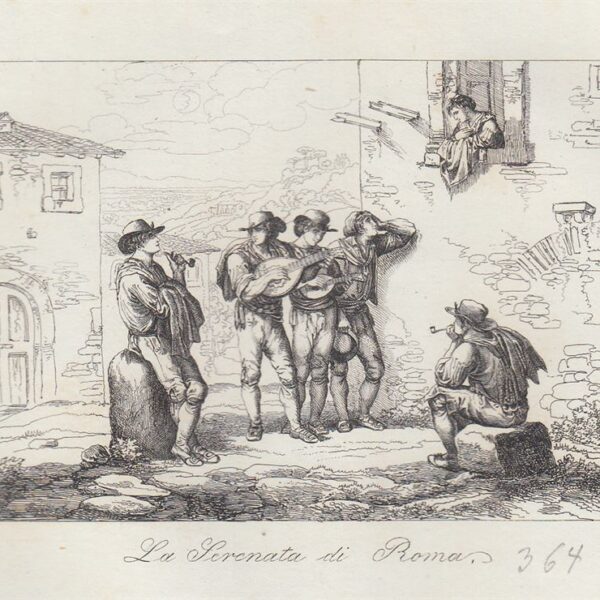La Serenata di Roma, Pinelli, 1840