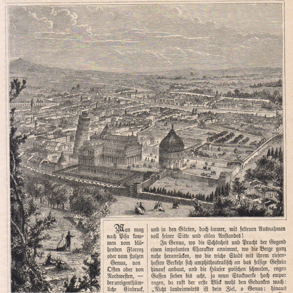 Pisa, Veduta aerea, 1881