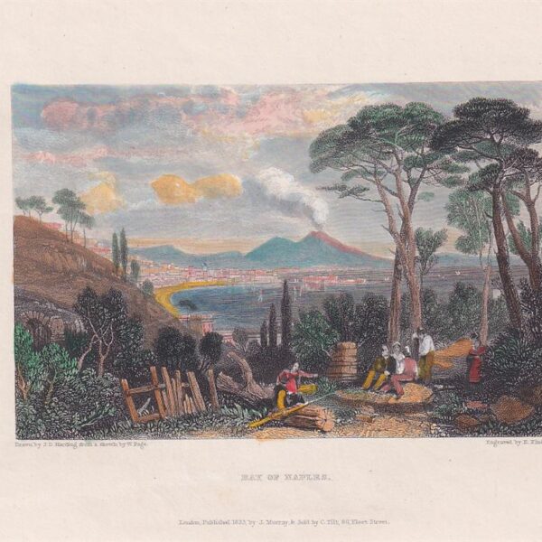 Napoli, Veduta con Vesuvio, 1834